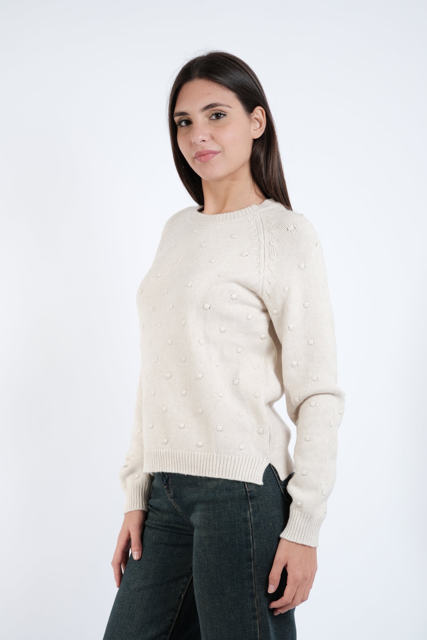 MAGLIA POIS RICAMATI