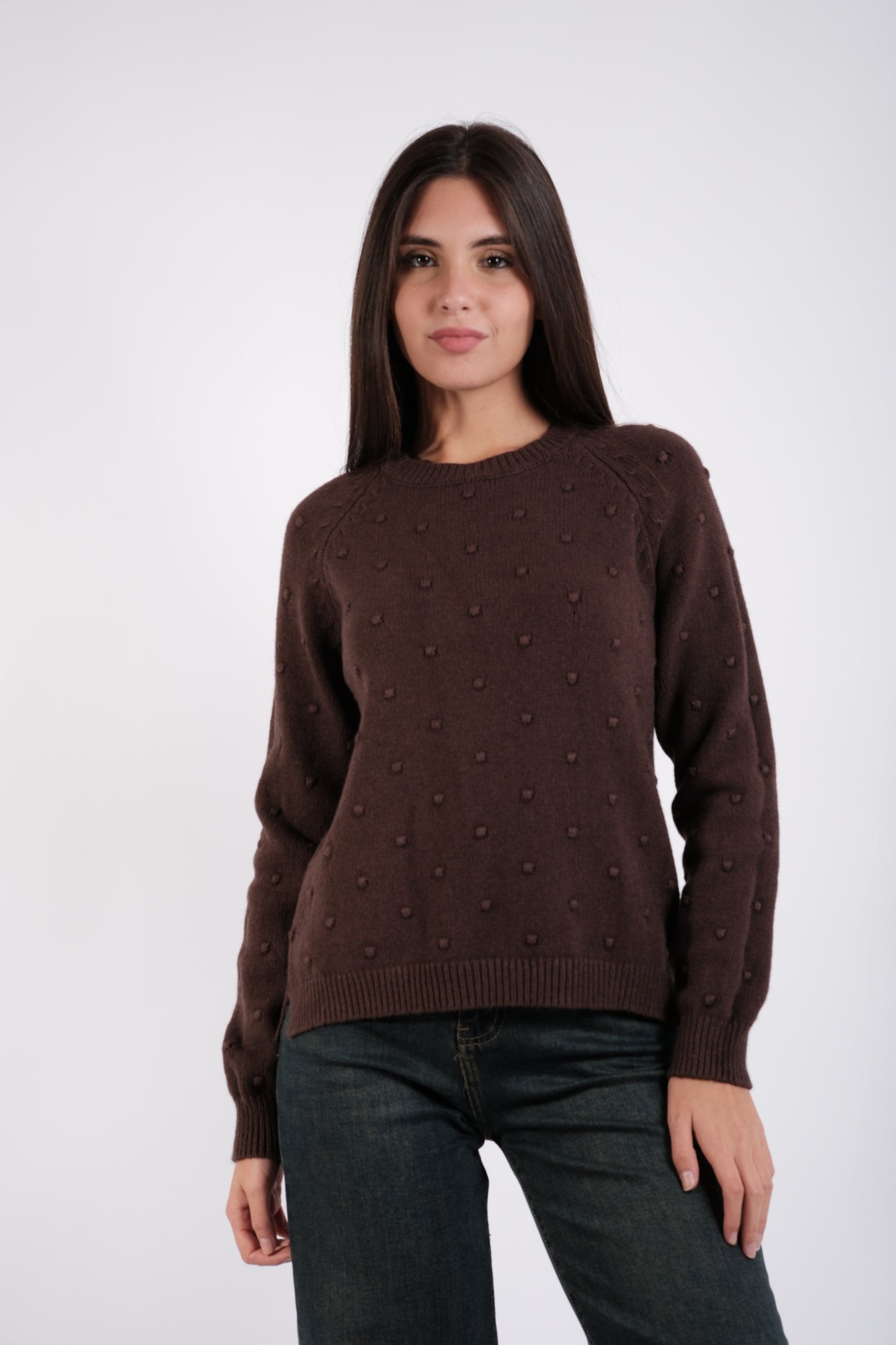 MAGLIA POIS RICAMATI