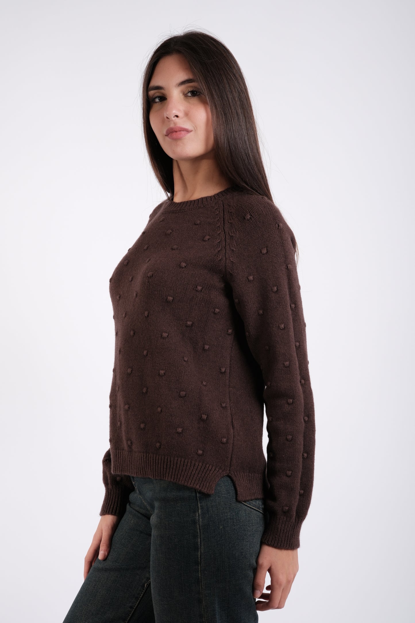 MAGLIA POIS RICAMATI