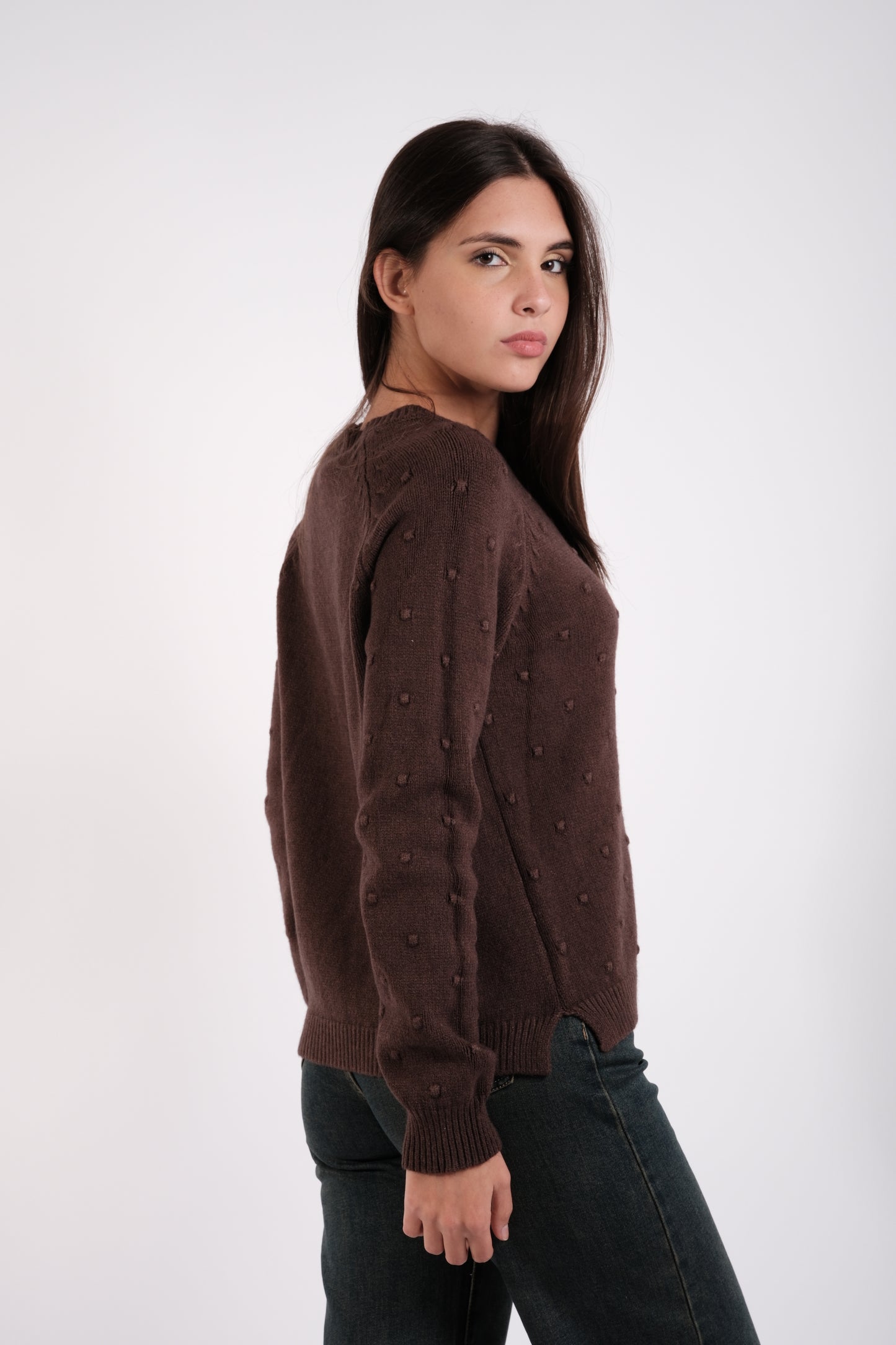 MAGLIA POIS RICAMATI