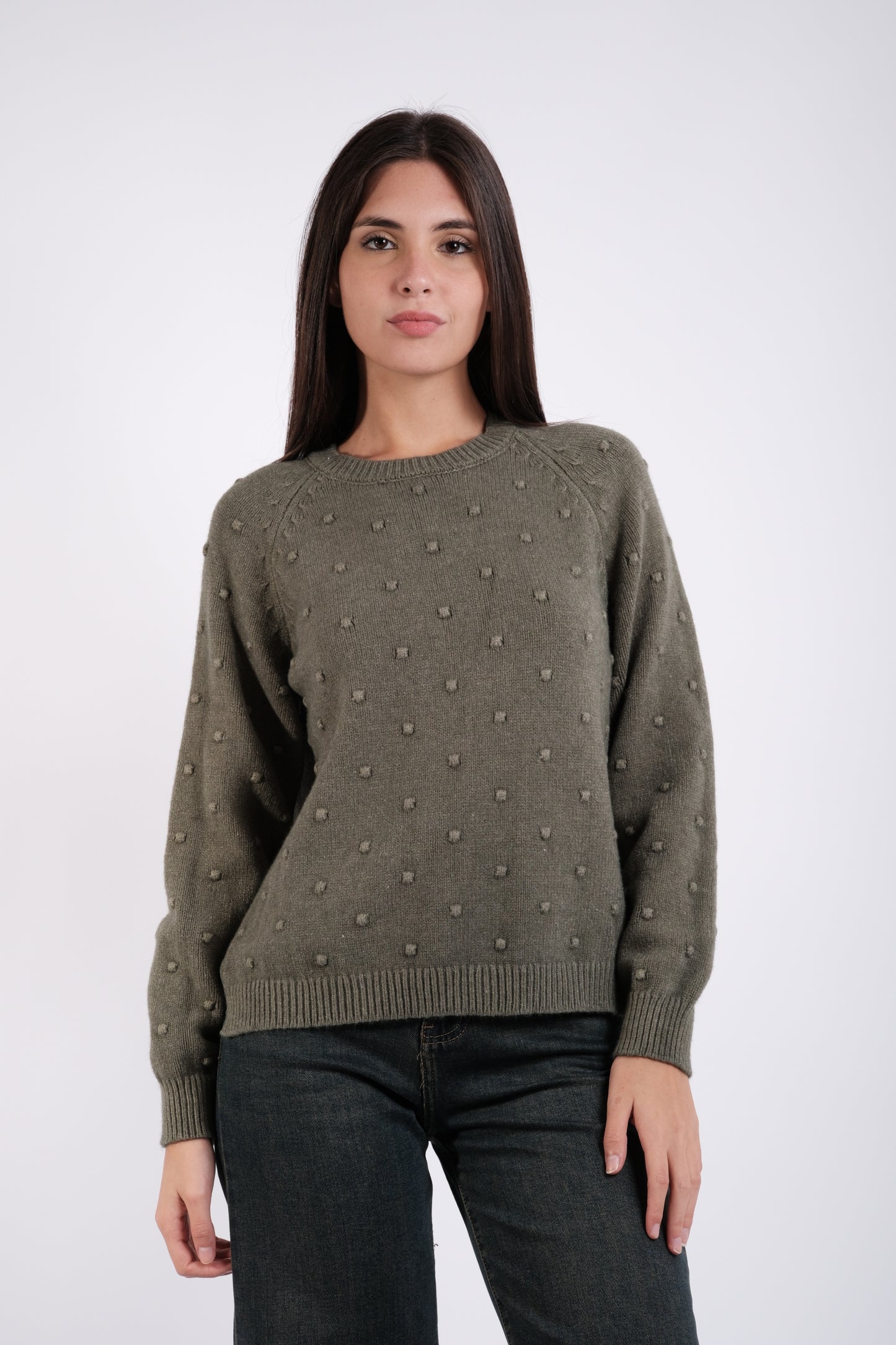 MAGLIA POIS RICAMATI