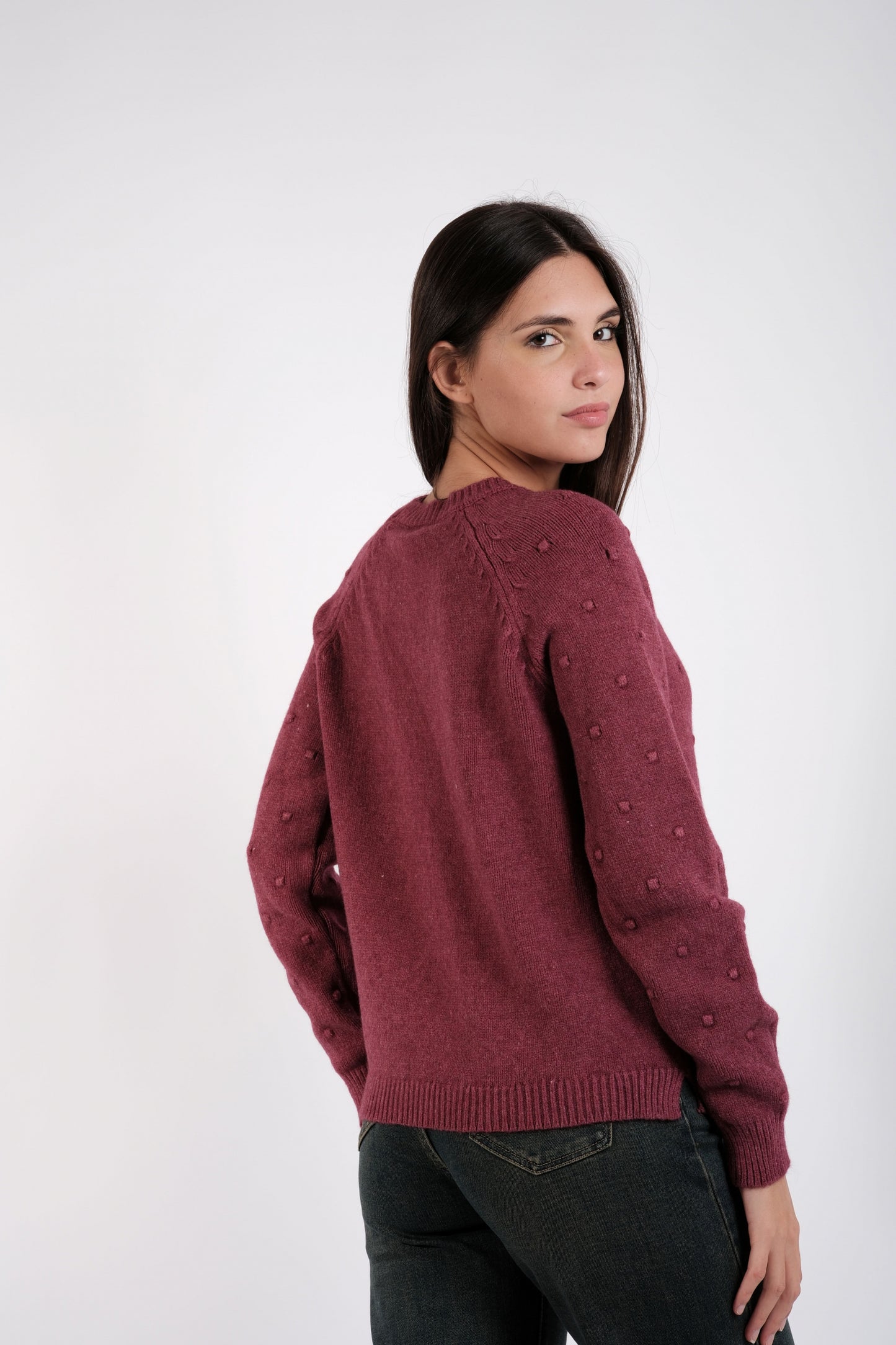 MAGLIA POIS RICAMATI