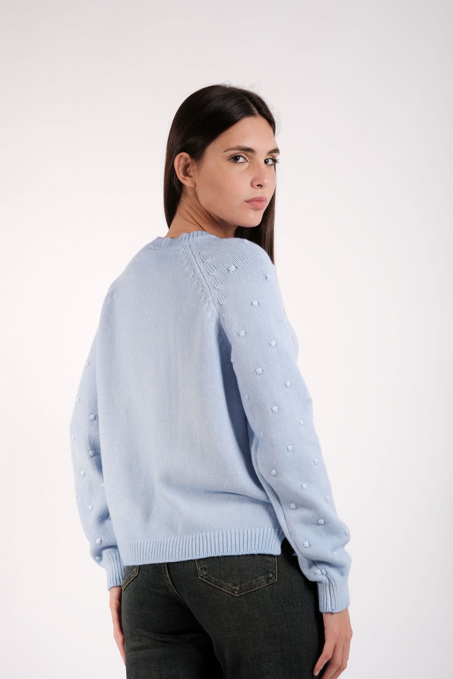 MAGLIA POIS RICAMATI