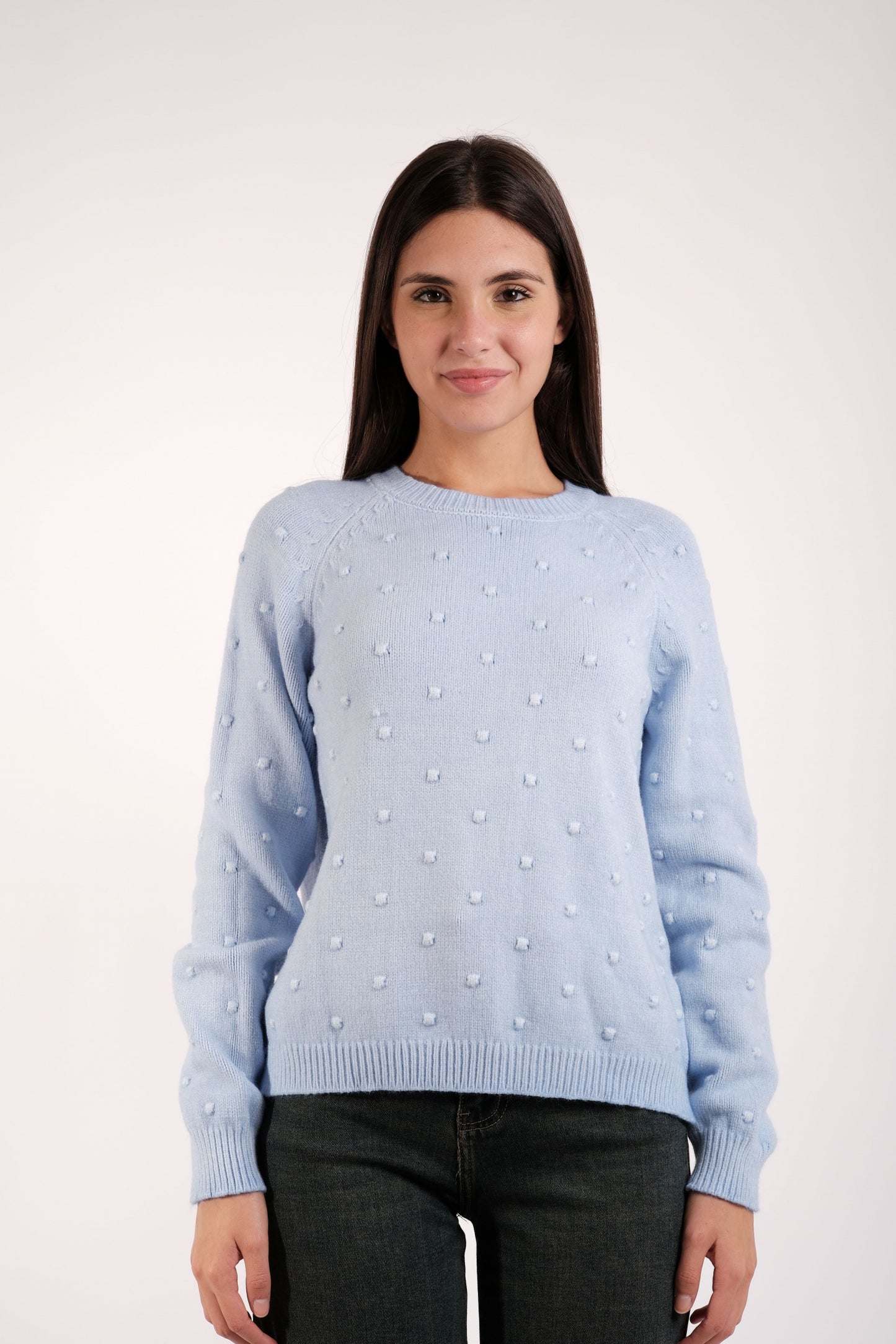 MAGLIA POIS RICAMATI