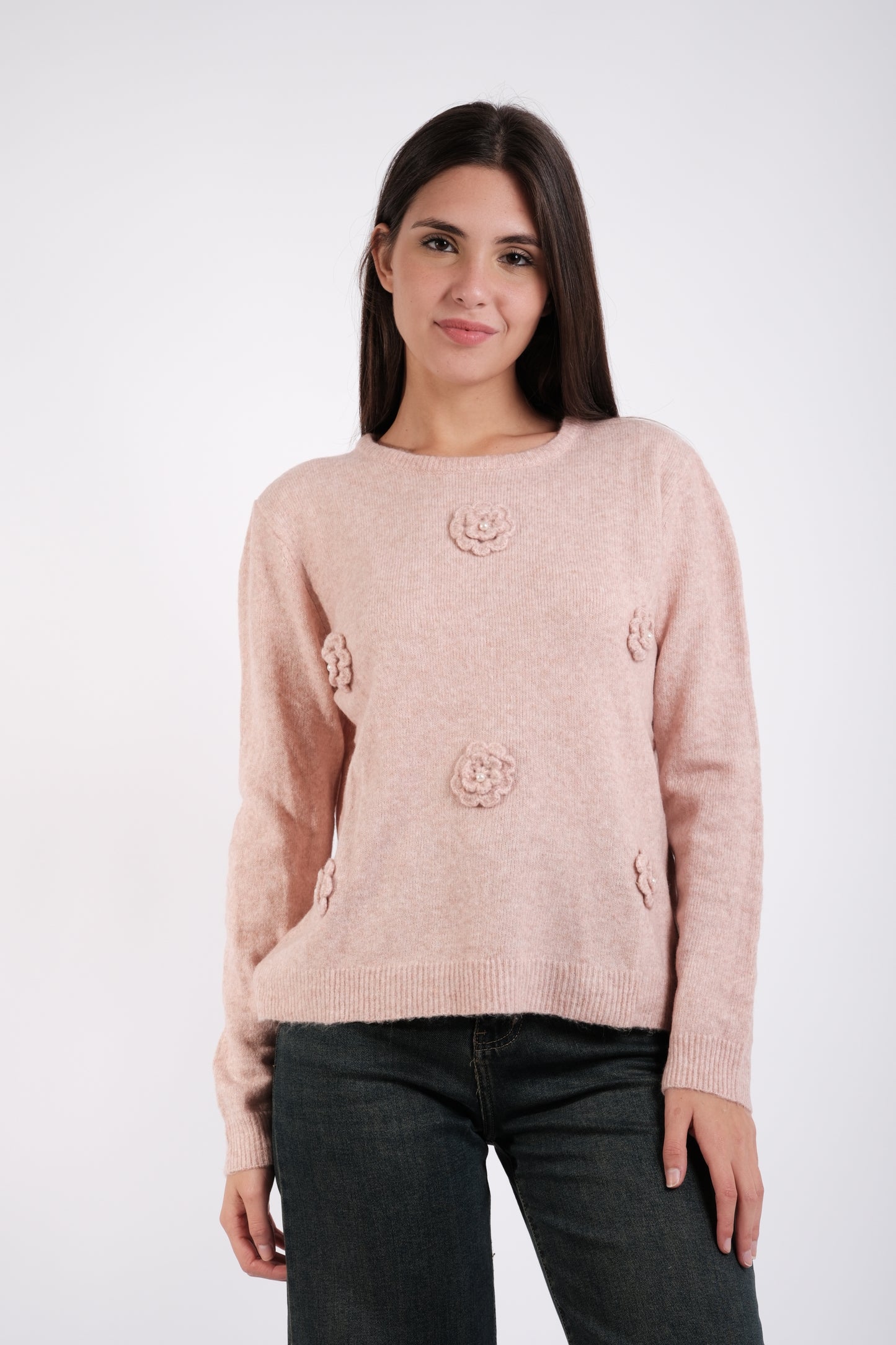 MAGLIA FIORI RICAMATI