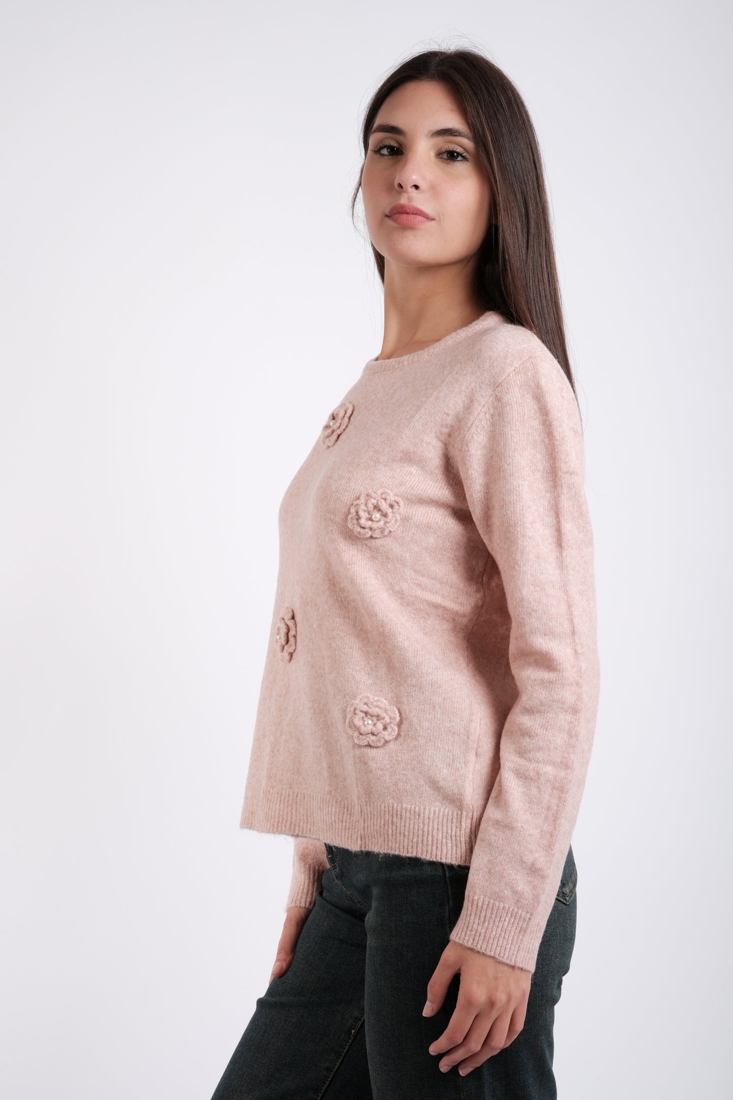 MAGLIA FIORI RICAMATI