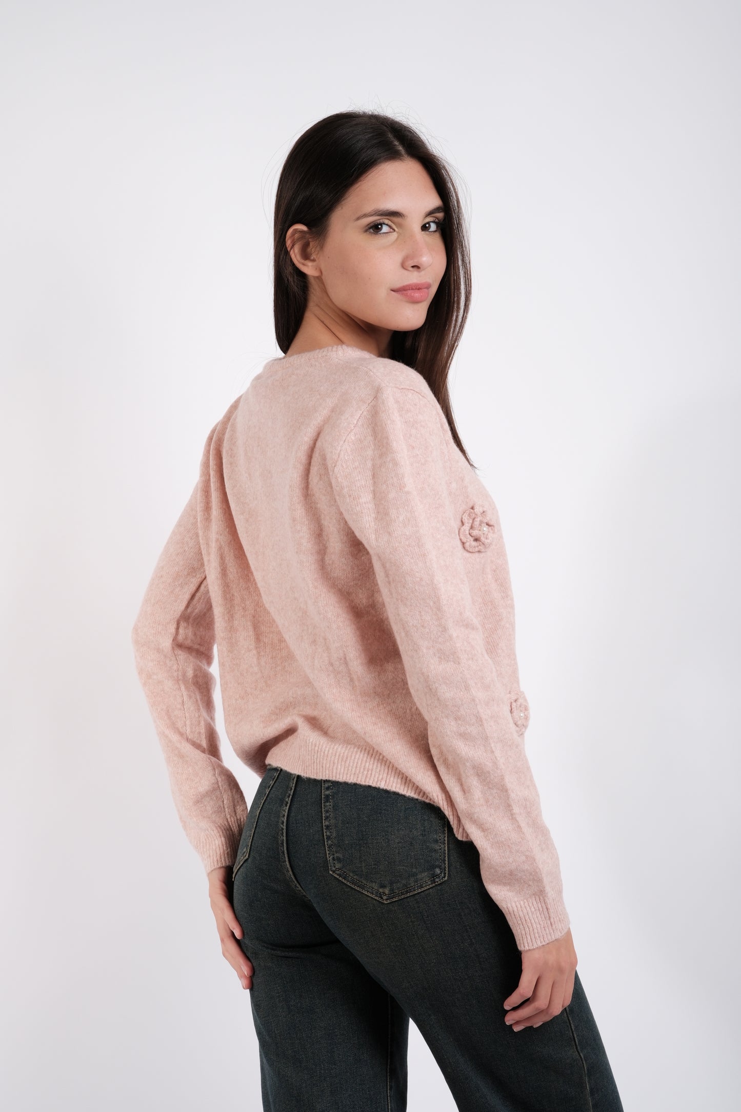 MAGLIA FIORI RICAMATI