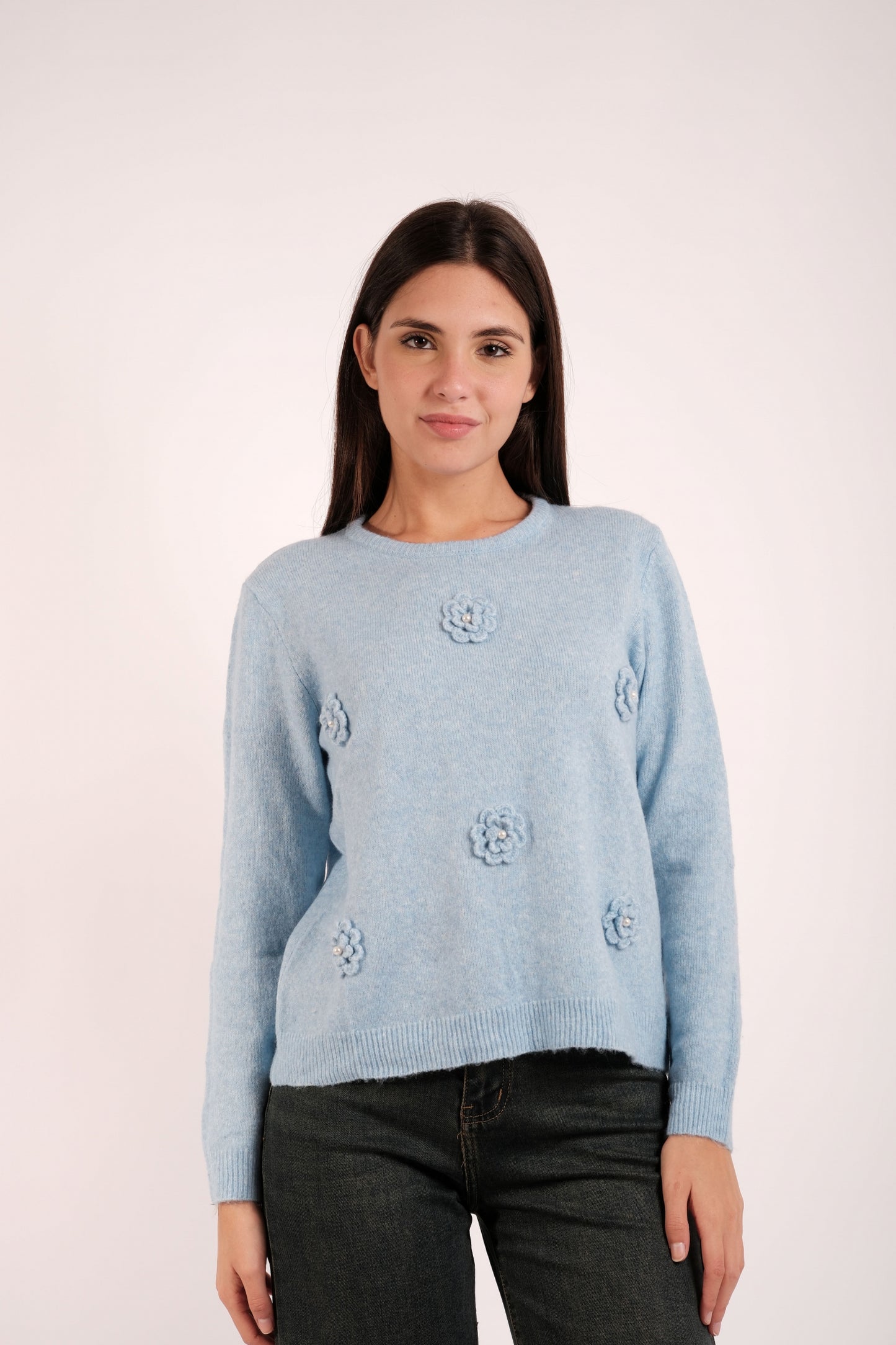 MAGLIA FIORI RICAMATI