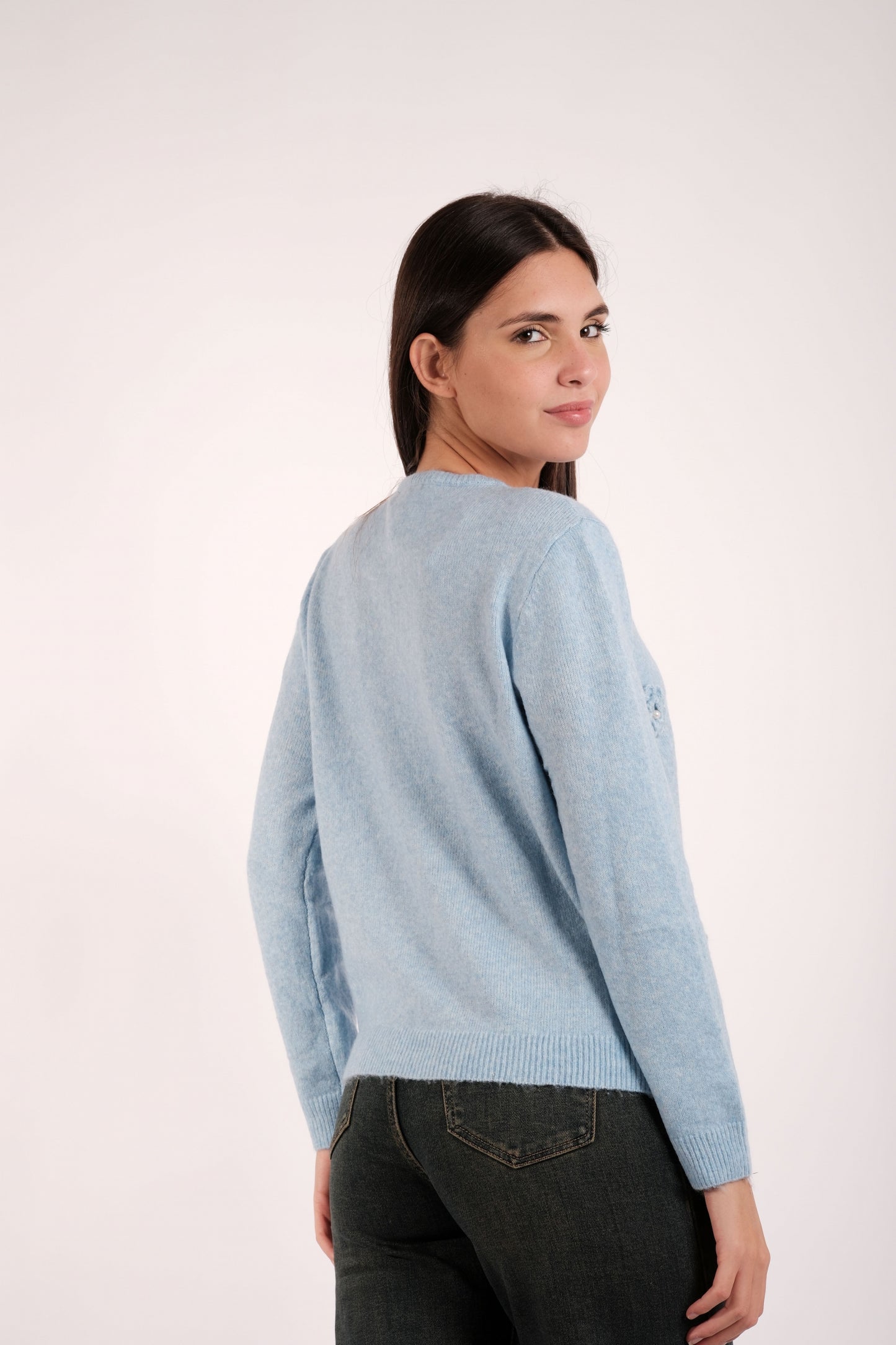 MAGLIA FIORI RICAMATI