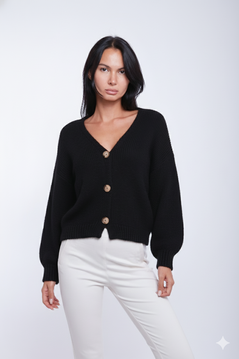 CARDIGAN BOTTONE ORO