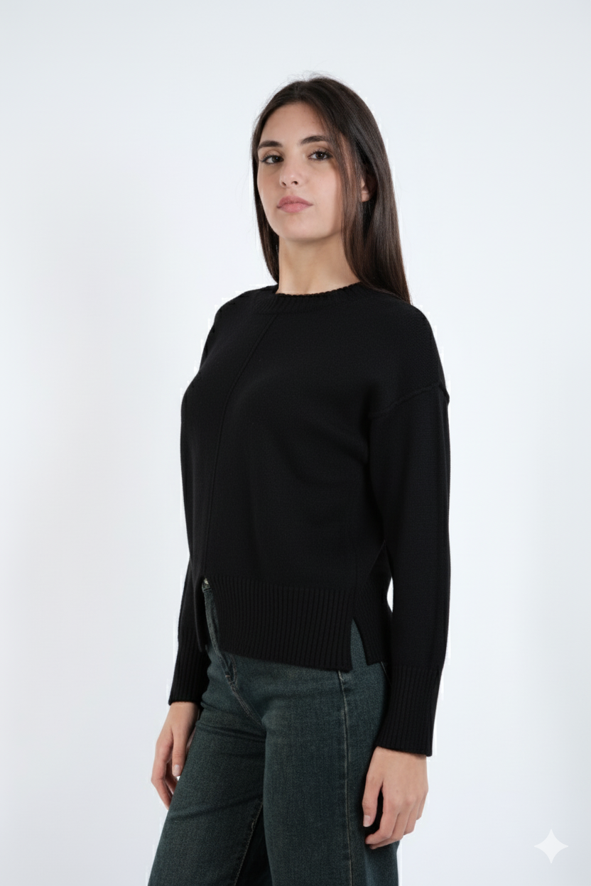 MAGLIA CON SPACCO CENTRALE