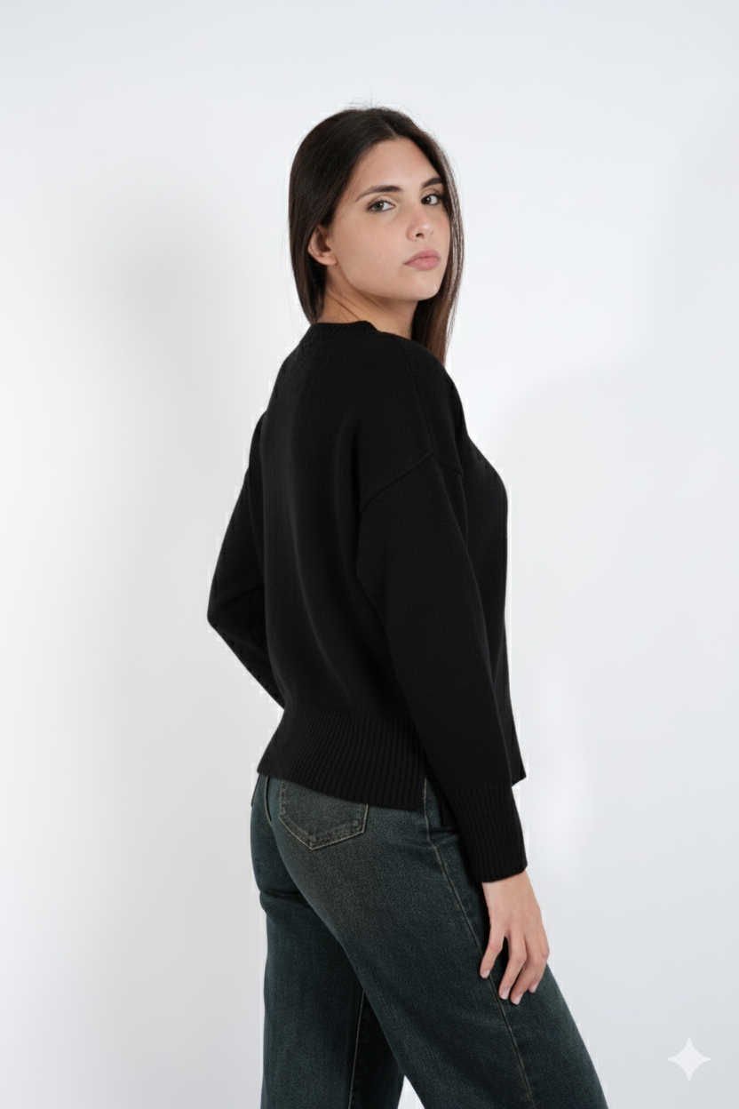 MAGLIA CON SPACCO CENTRALE