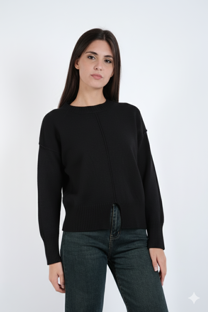 MAGLIA CON SPACCO CENTRALE