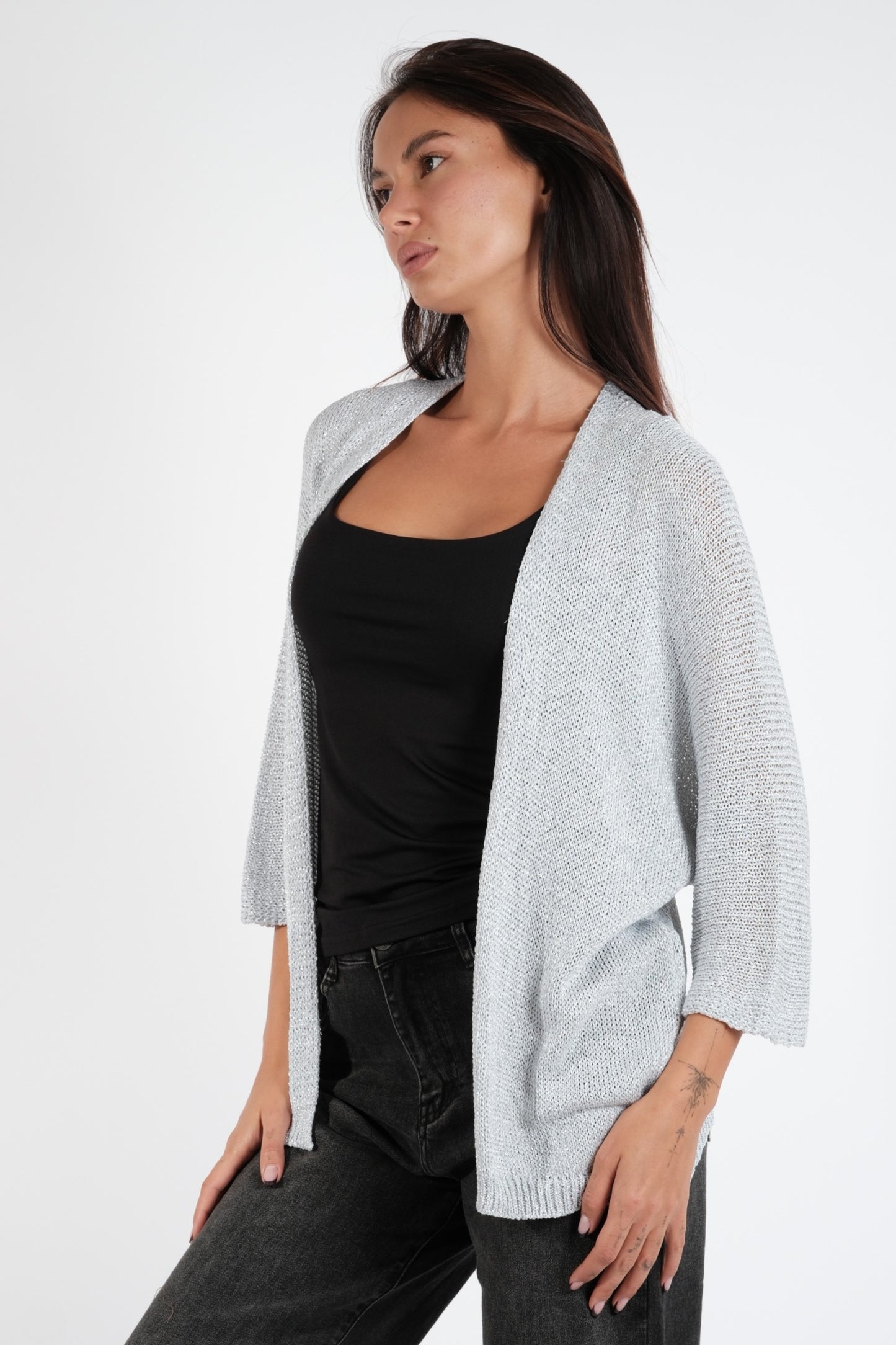 CARDIGAN LUREX