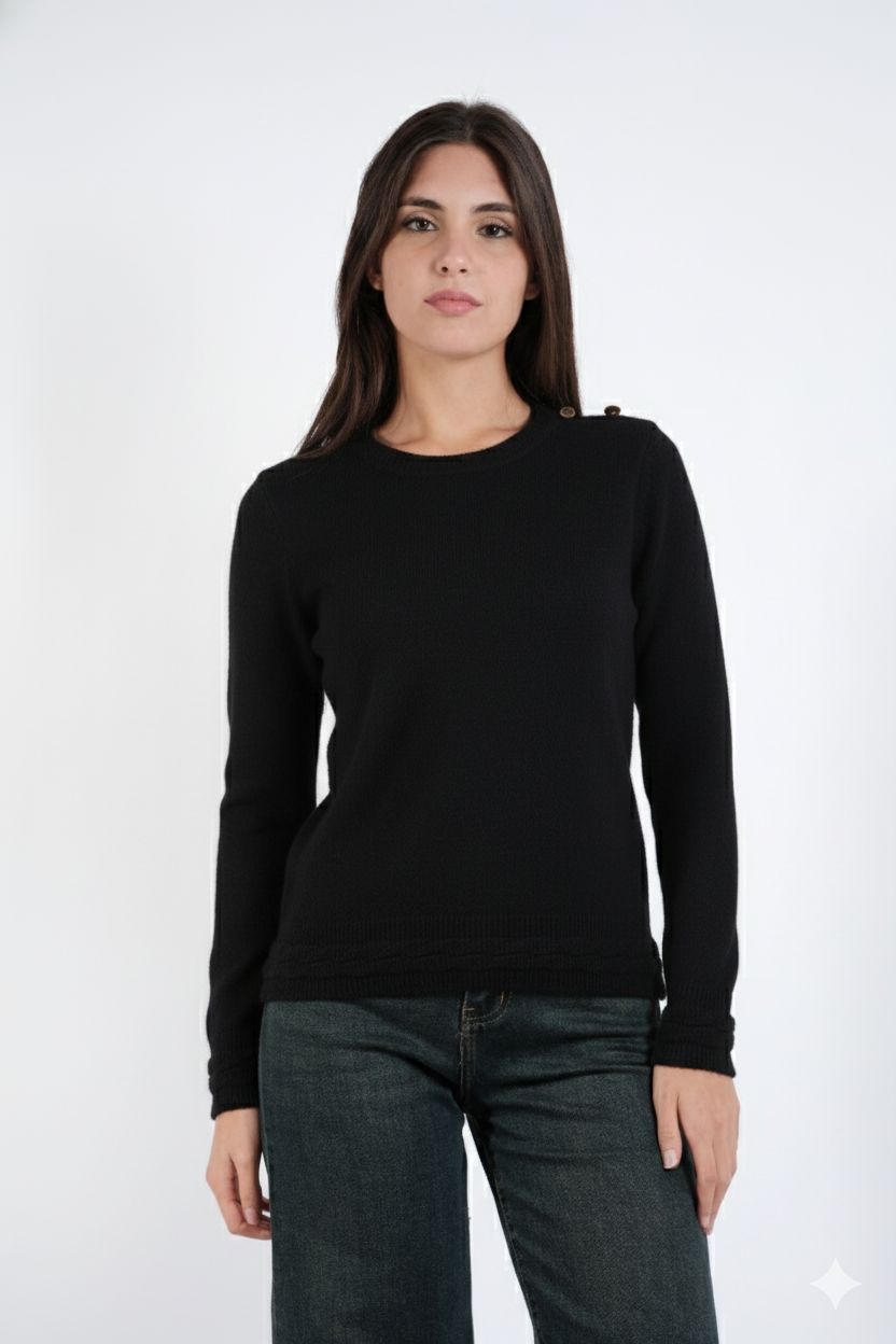 MAGLIA BOTTONI SPALLA