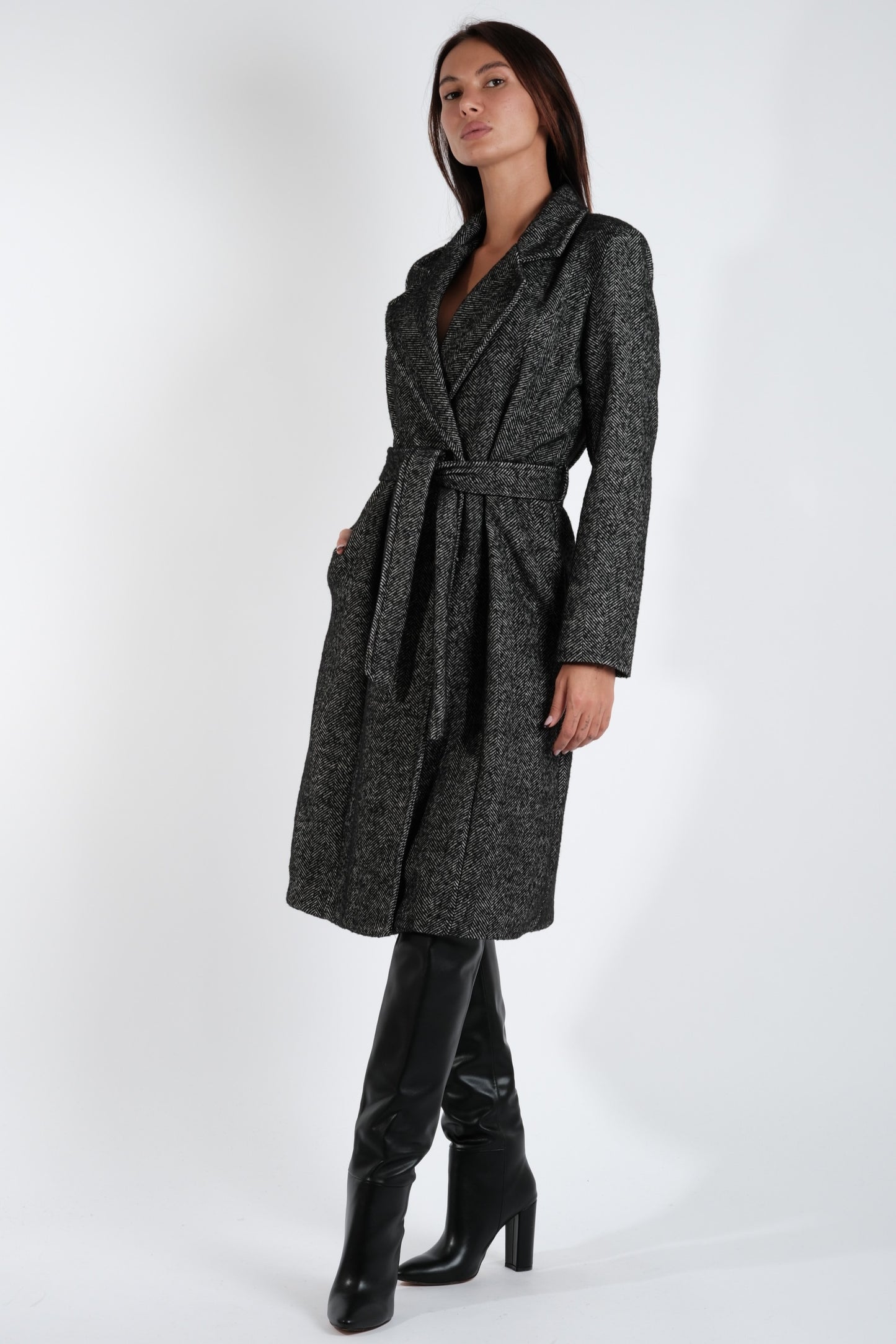 CAPPOTTO LUNGO SPIGATO