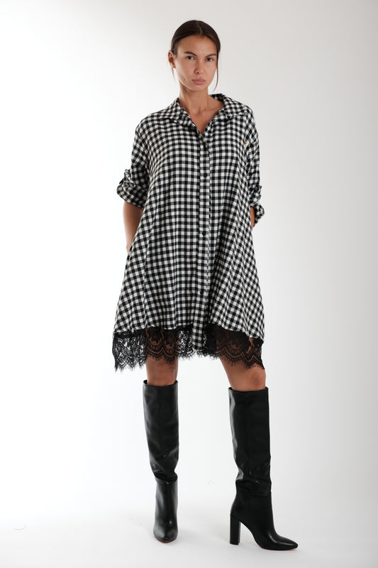 CAMICIONE FANTASIA SCACCHI