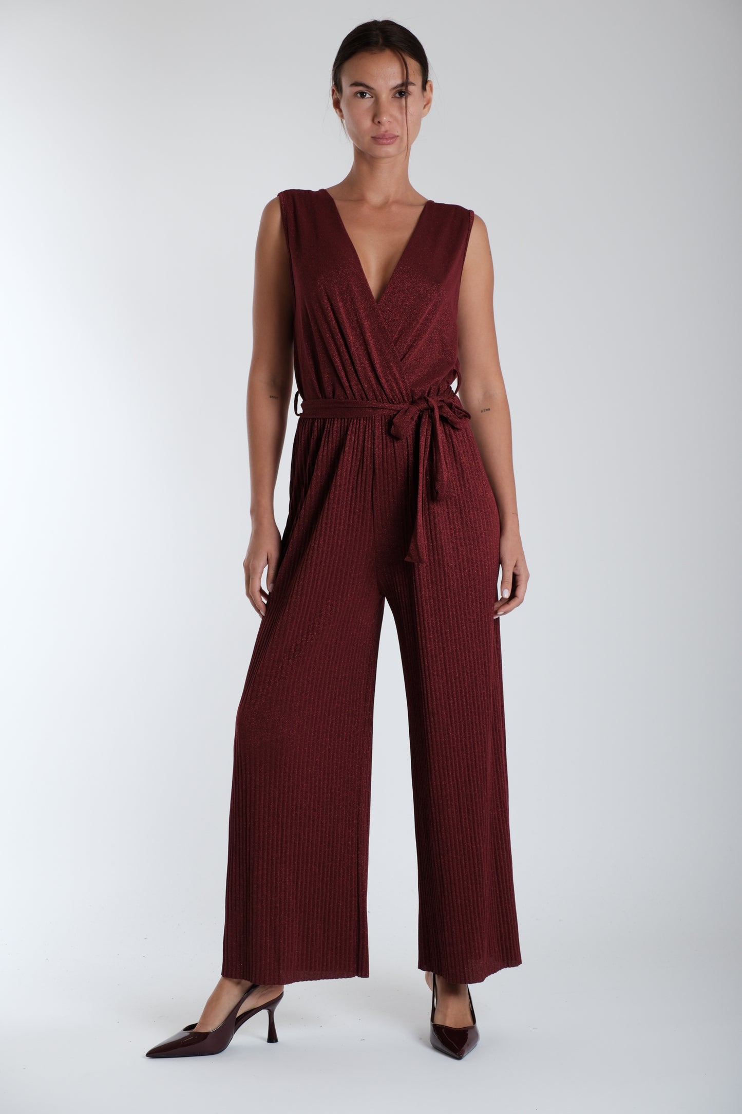 TUTA IN LUREX|Colore:Rosso