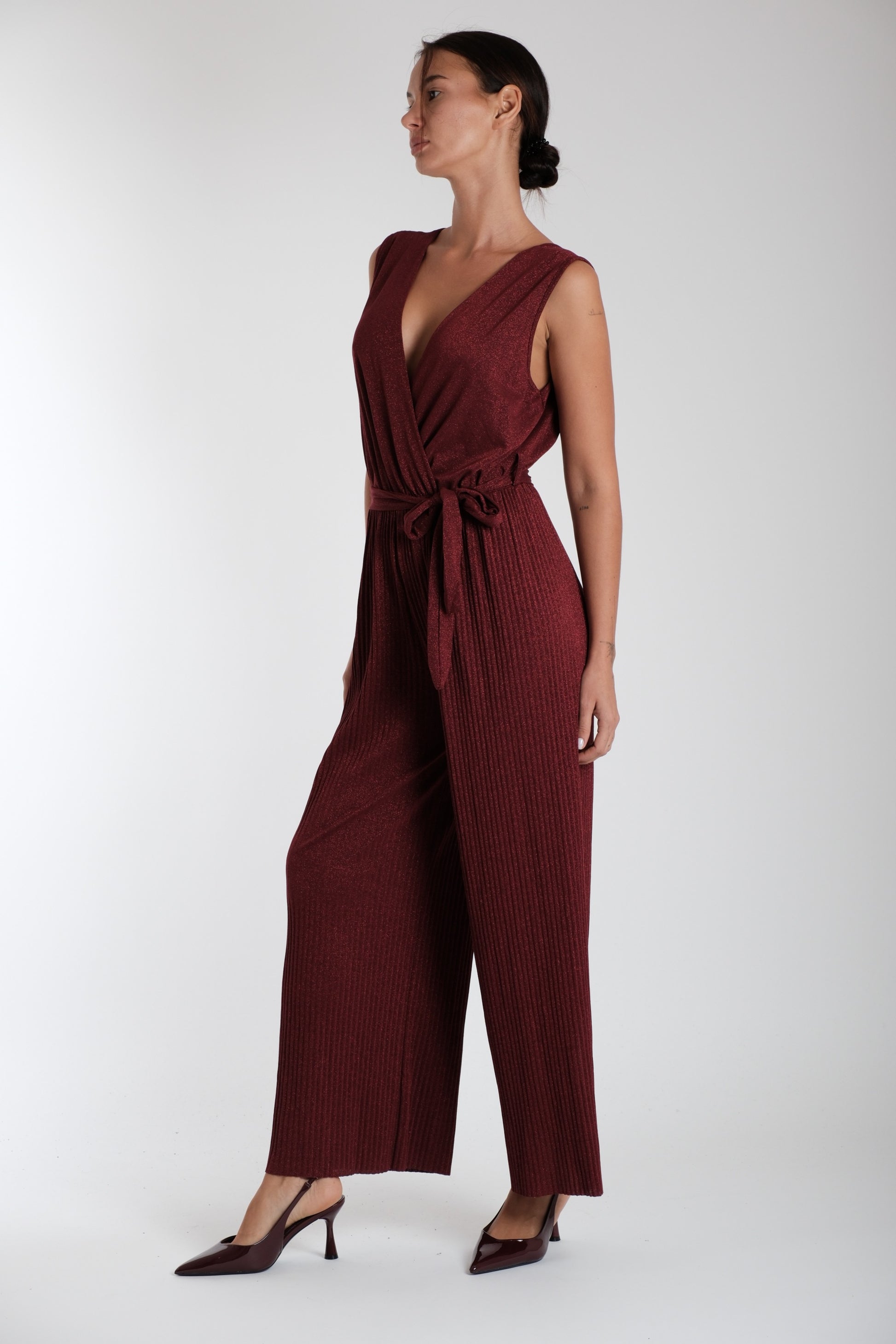 TUTA IN LUREX|Colore:Rosso