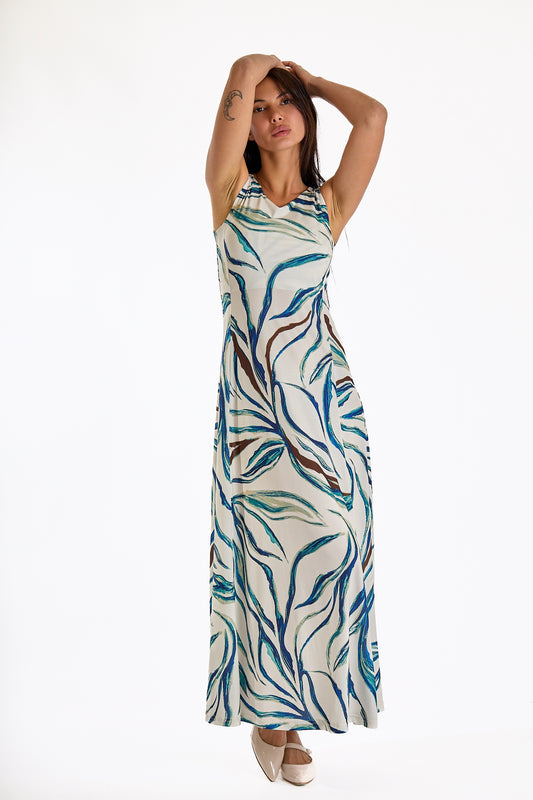 ABITO LUNGO FANTASIA|Colore:Blu