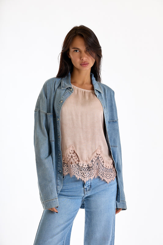 CAMICIA DENIM|Colore:Jeans