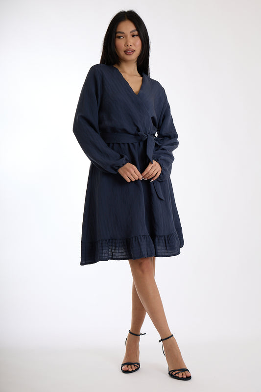 ABITO INCROCIO FIOCCO|Colore:Blu