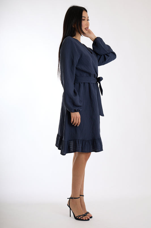 ABITO INCROCIO FIOCCO|Colore:Blu