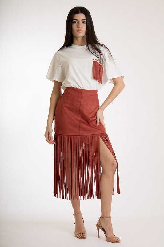 GONNA FRANGE|Colore:Terracotta