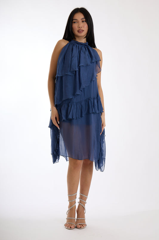 ABITO BALZE SETA|Colore:Blu