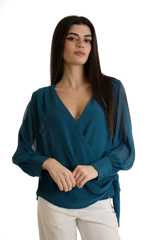 CAMICIA NODO|Colore:Blu