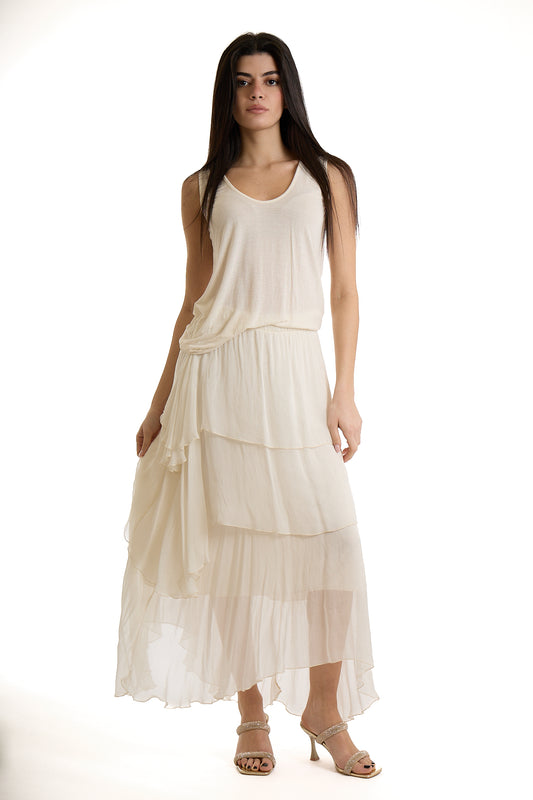 GONNA BALZE SETA|Colore:Avorio