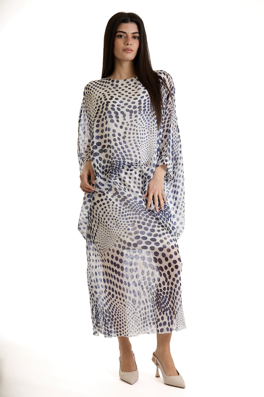 GONNA FANTASIA SETA|Colore:Blu