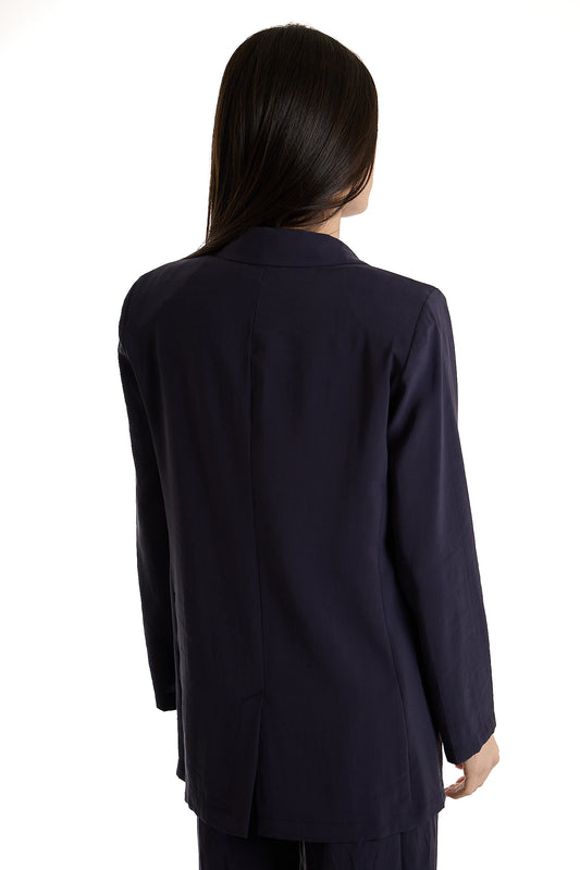 GIACCA BOTTONI IN TINTA|Colore:Blu