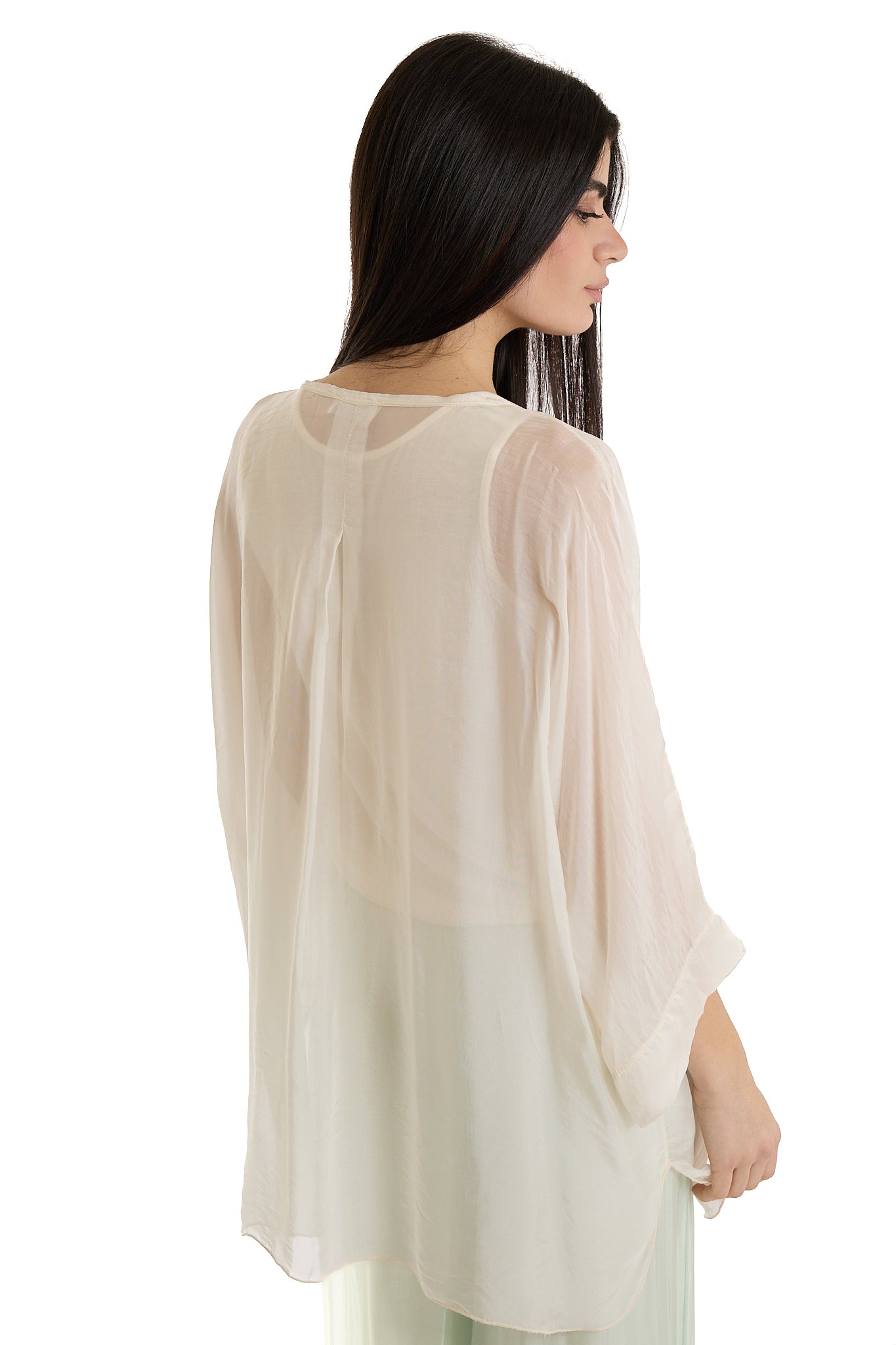 CAMICIA SETA|Colore:Avorio