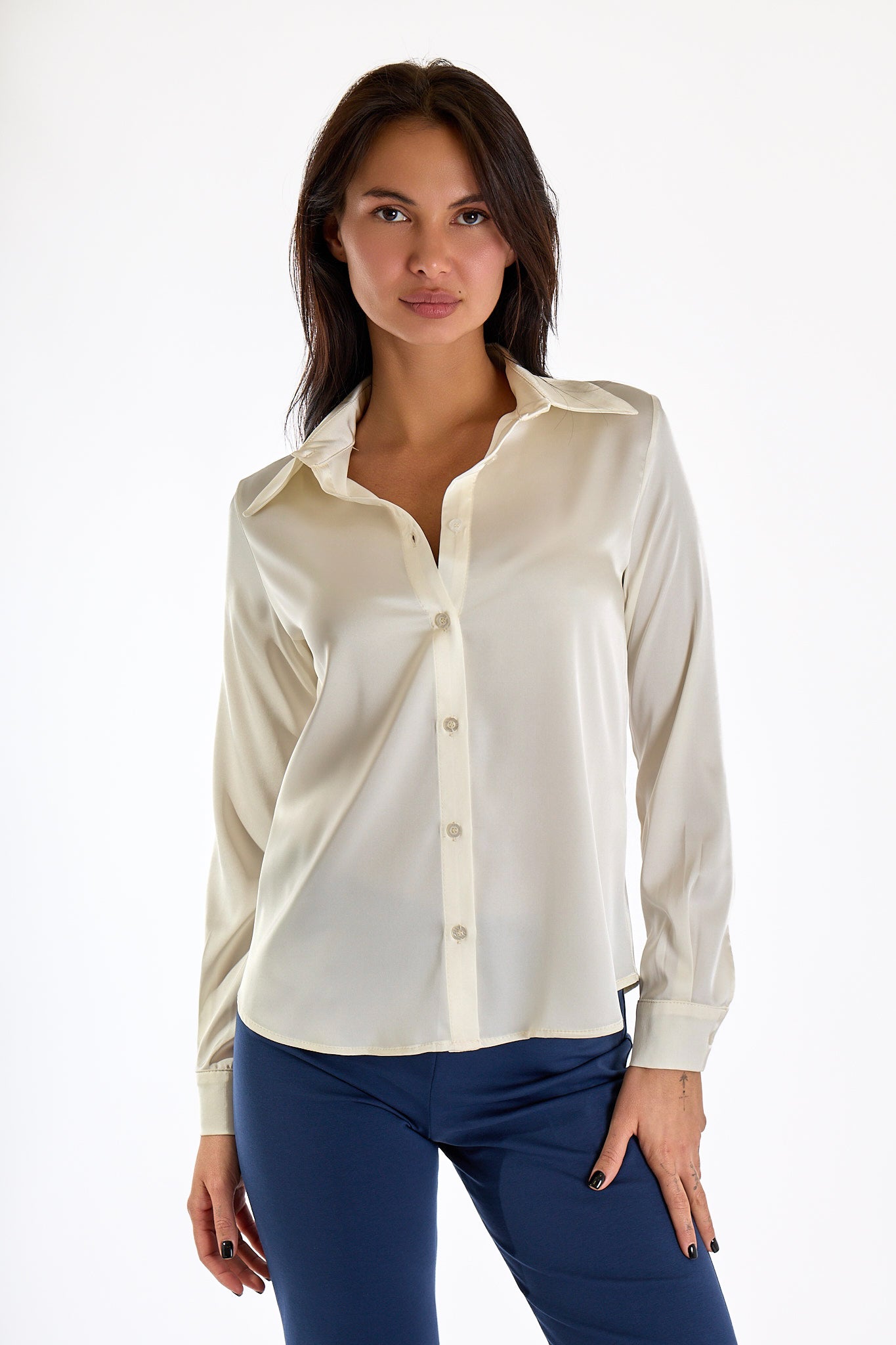 CAMICIA RASO|Colore:Sabbia