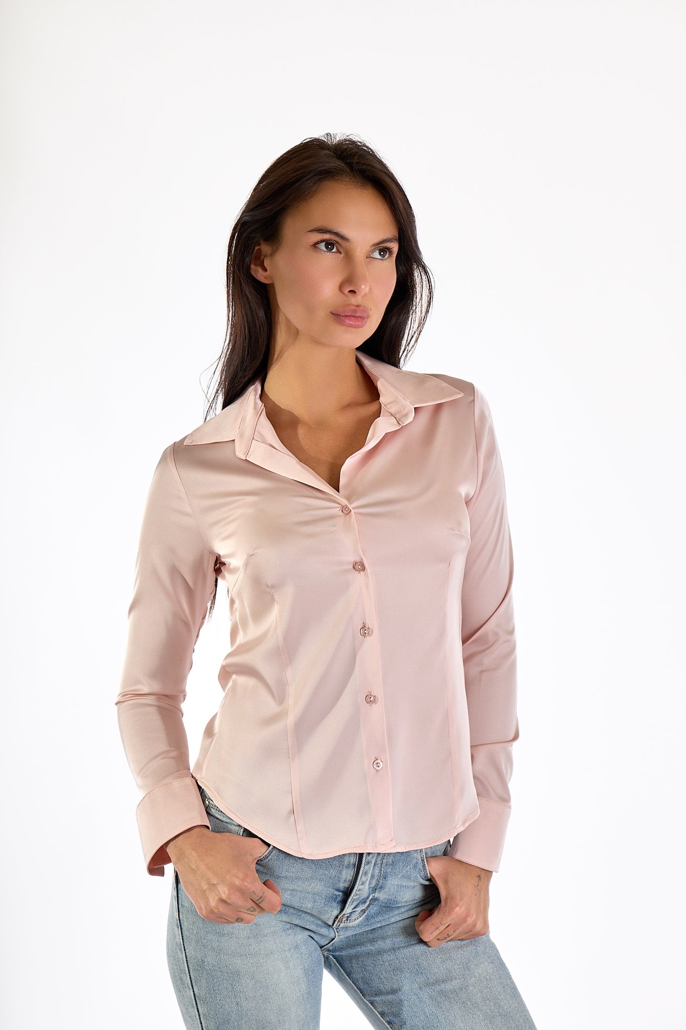 CAMICIA RASO|Colore:Rosa