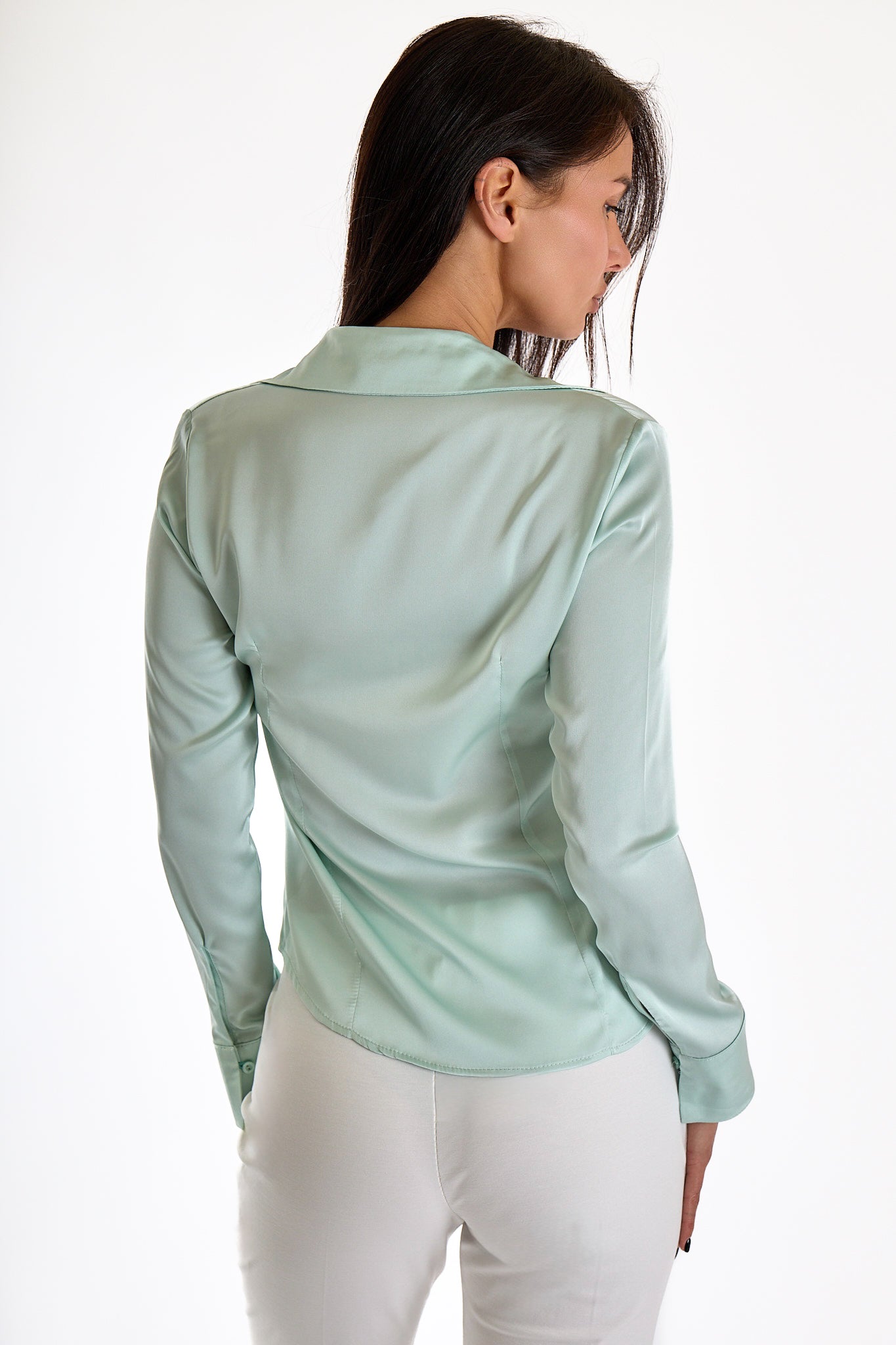 CAMICIA RASO|Colore:Menta