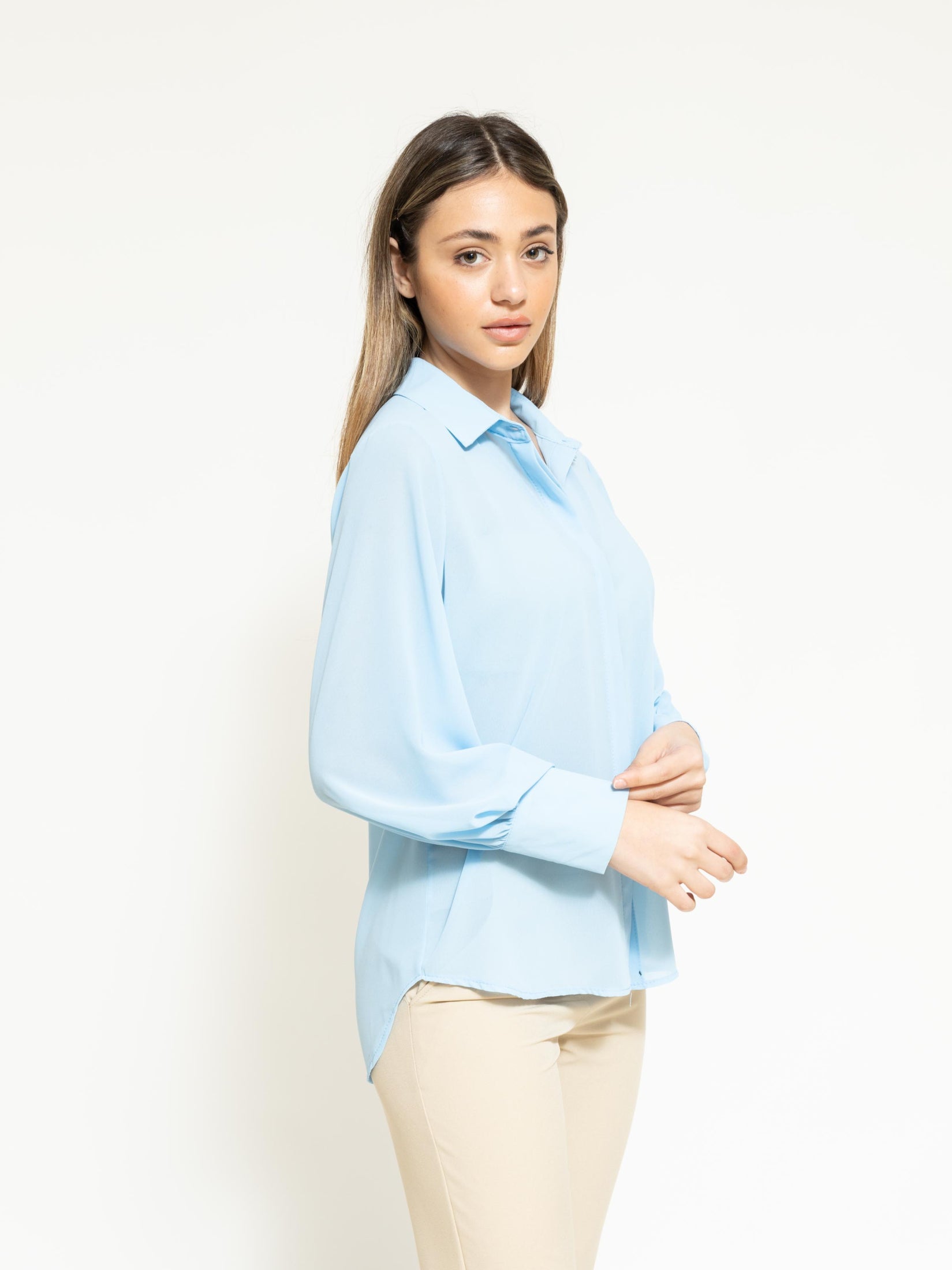Camicia classica in velo
