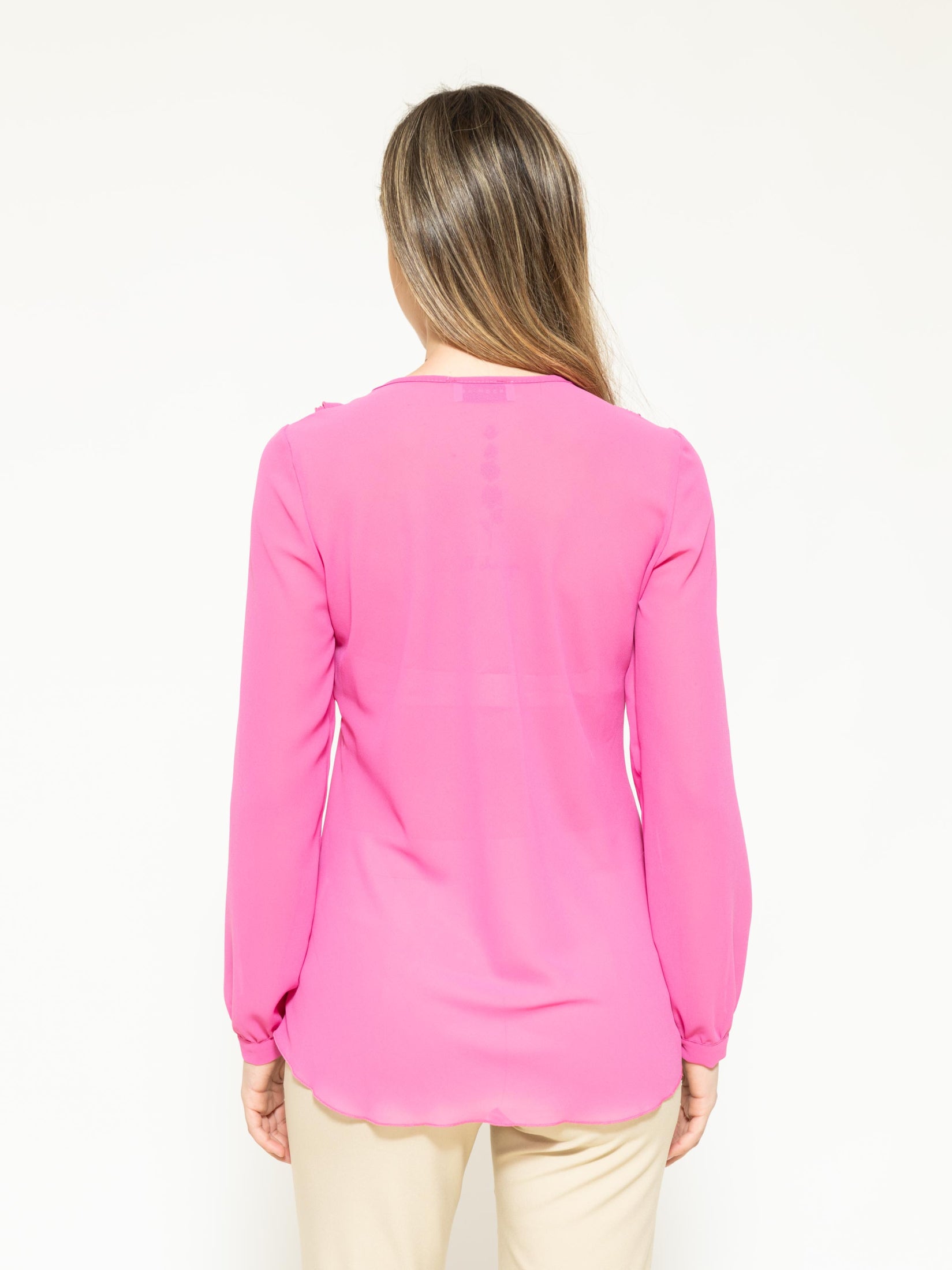 Camicia con rouches