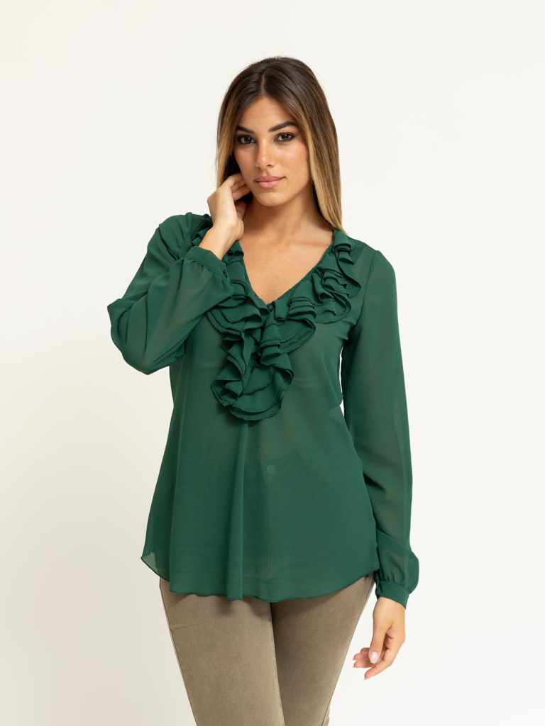 Camicia rouches