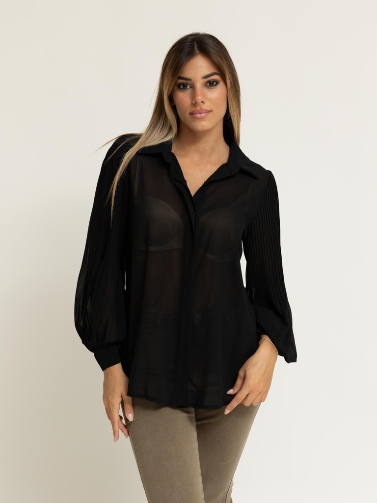 Camicia manica plissè