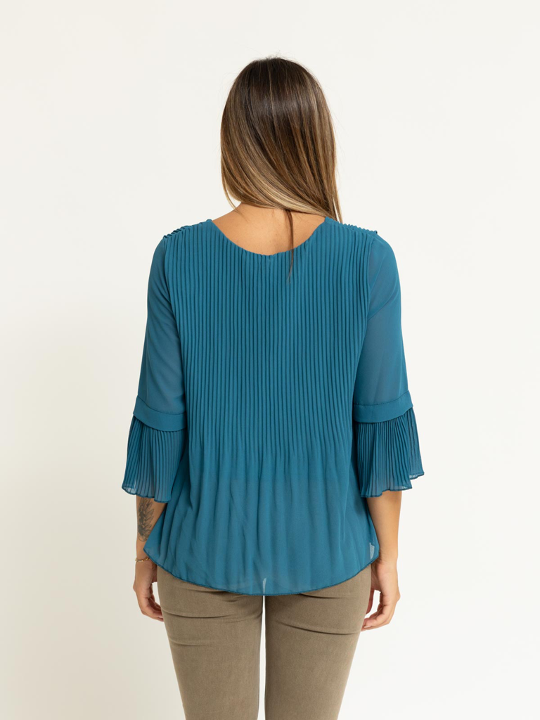Blusa plissè