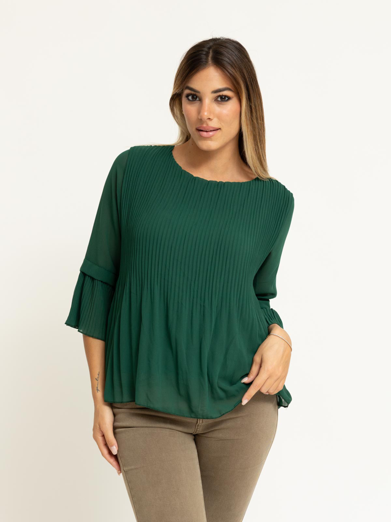 Blusa plissè