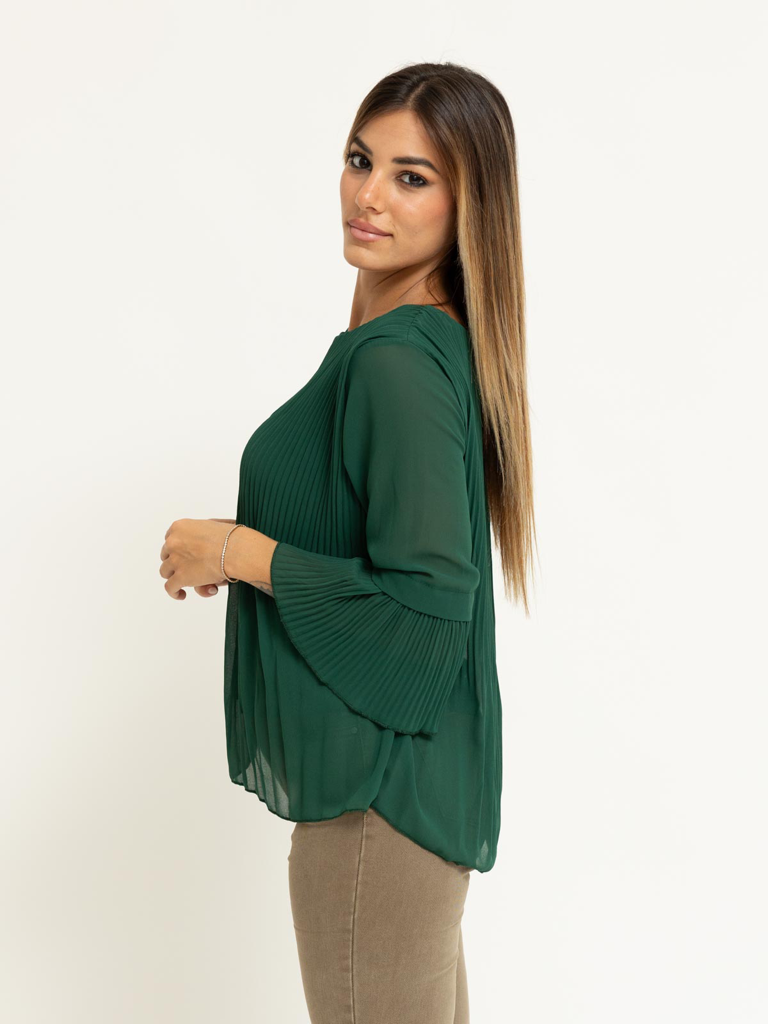 Blusa plissè